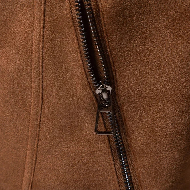 Hudson Suede Trucker Jacket