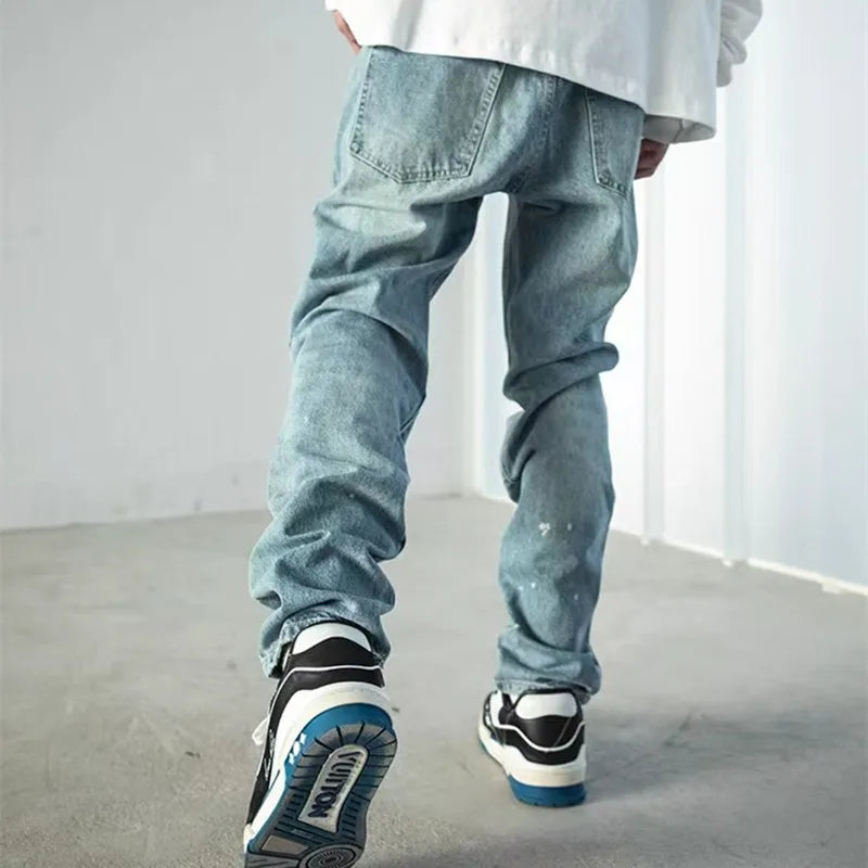 Rogue Patch Embroidery Denim Jeans