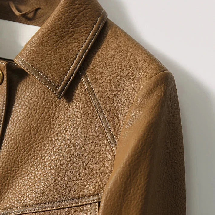 Dax Moto Leather Lapel Jacket