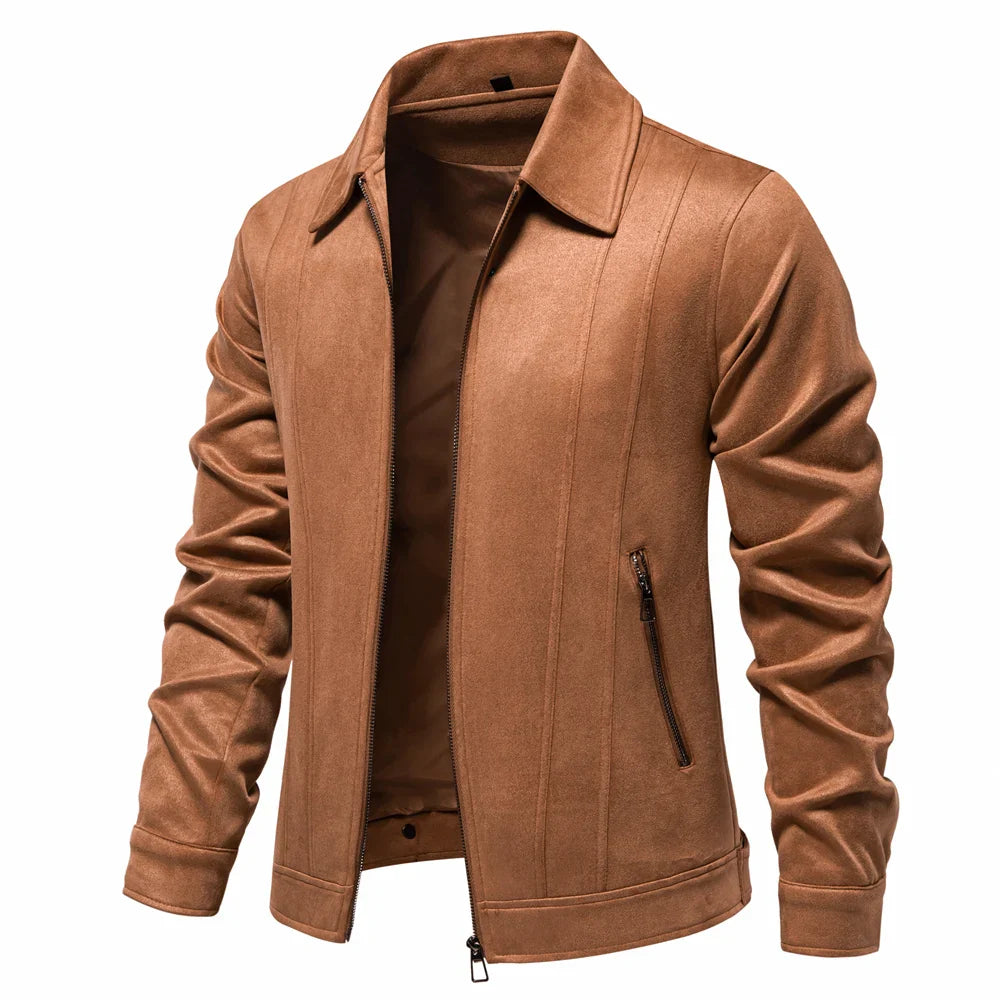 Hudson Suede Trucker Jacket