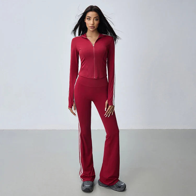 Ivy Sleeve Activewear Zip-Up Top