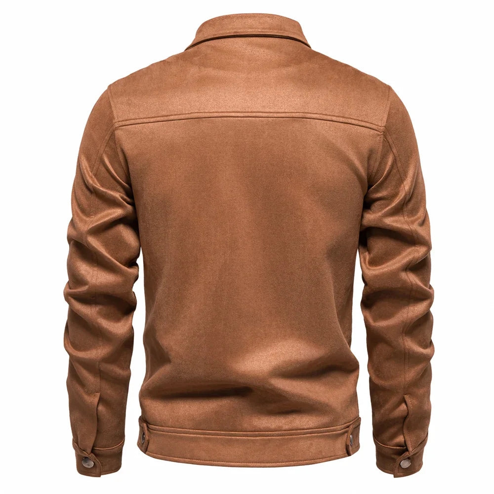 Hudson Suede Trucker Jacket