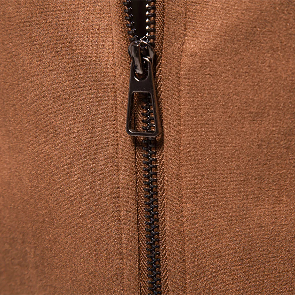 Hudson Suede Trucker Jacket