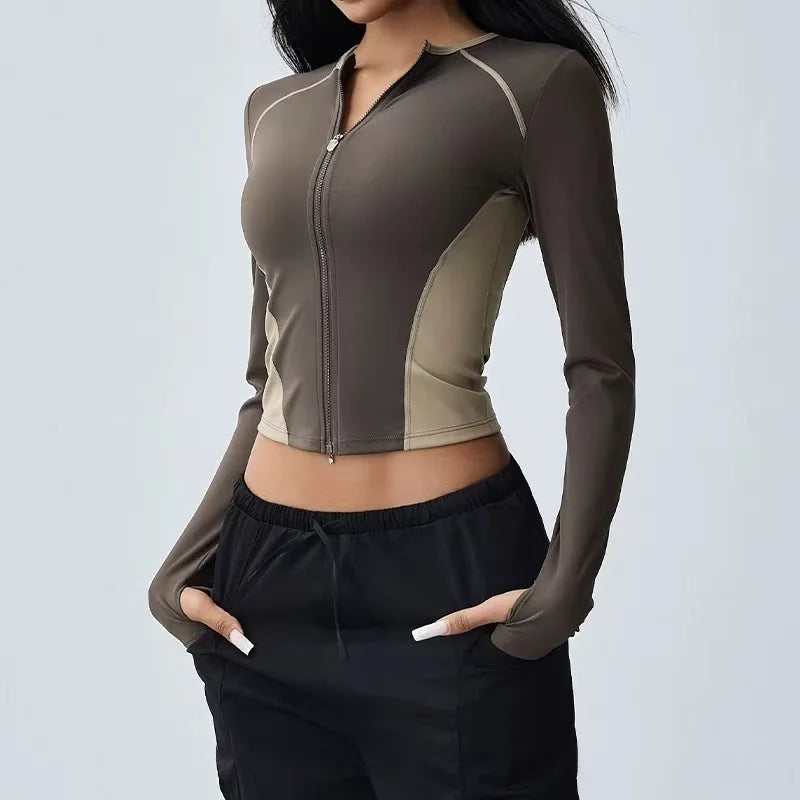 Serene Form Zip-Up Yoga Top