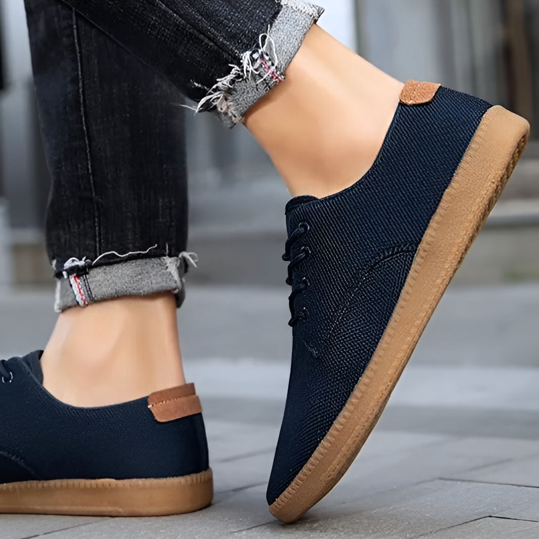Cody Laced Slip-On Canvas Shoes