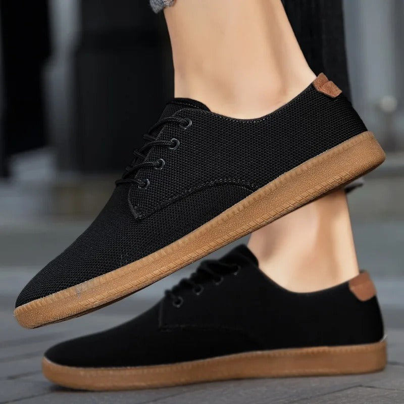 Cody Laced Slip-On Canvas Shoes