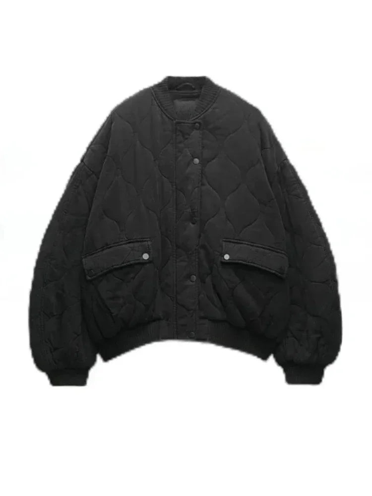 Streetwise Quilted Bomber Jacket