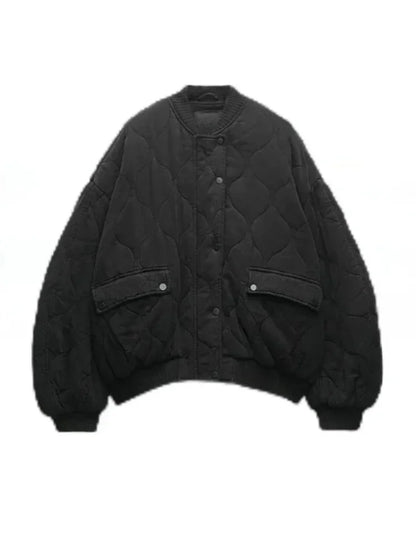 Streetwise Quilted Bomber Jacket
