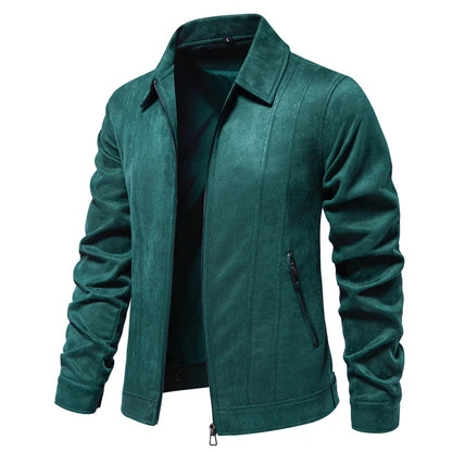 Hudson Suede Trucker Jacket