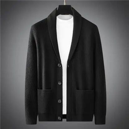 Merinowöl Men's V-Neck Knitted Cardigan