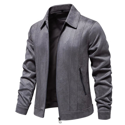 Hudson Suede Trucker Jacket