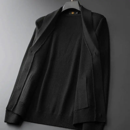Merinowöl Men's V-Neck Knitted Cardigan