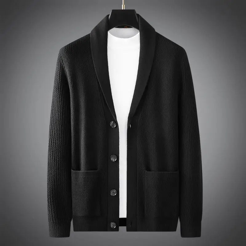 Merinowöl Men's V-Neck Knitted Cardigan