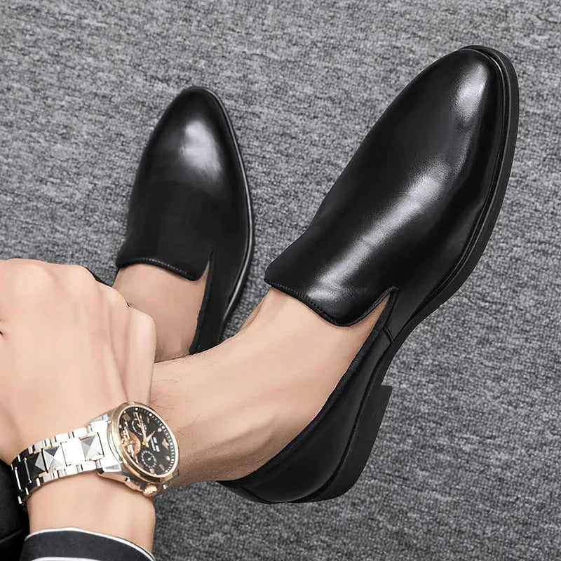 Evendro Genuine Leather Loafers